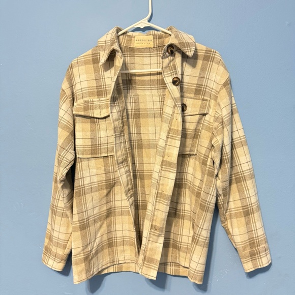 Medium cream colored button down - Picture 2 of 3